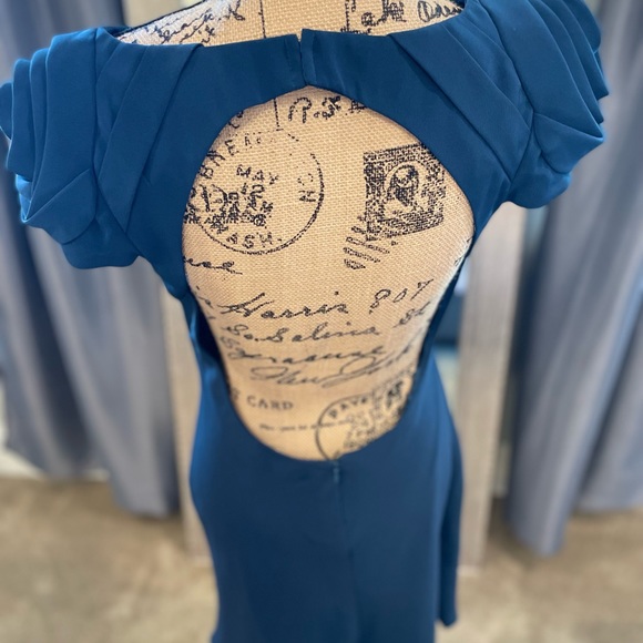 ABS rose sleeved dress - Picture 13 of 15